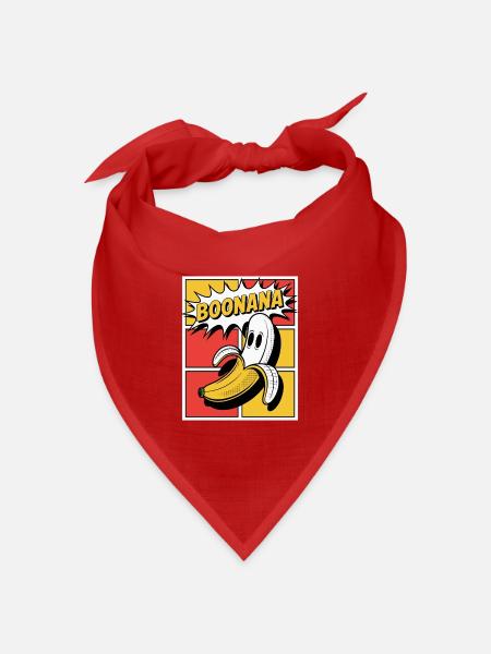 Boonana Halloween Banane - Bandana Dreieckstuch - Rot