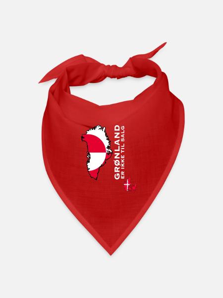 Grönland Nicht zu verkaufen Emblem - Bandana Dreieckstuch - Rot