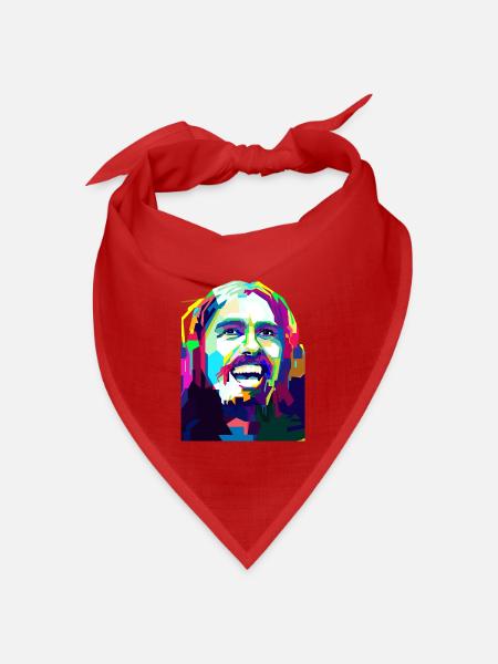 Die Tage der Rock'n'Roll-Popkunst - Bandana Dreieckstuch - Rot