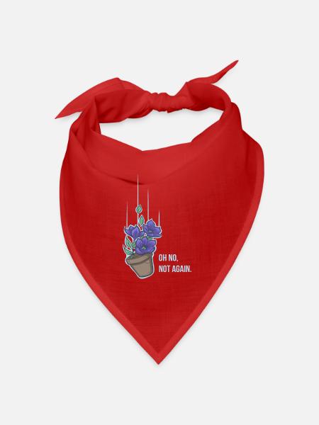Thoughts of a falling bowl of petunias - Bandana Dreieckstuch - Rot
