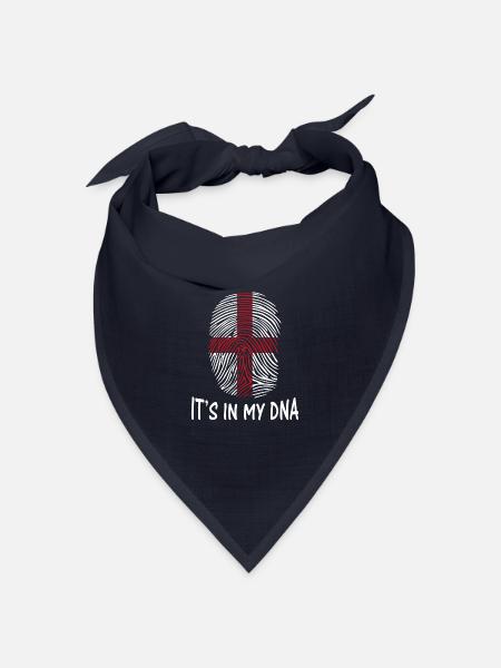 Flagge von Genua DNA T-Shirt Design Genua Flagge - Bandana Dreieckstuch - Navy