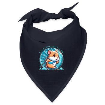 9 bis 5? Eher wie 9 zum Sterben - Bandana Dreieckstuch - Navy - Vorne