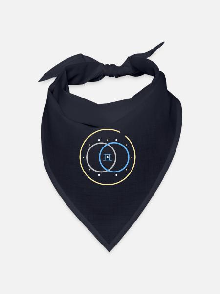 Zwillinge - der Flügelhauch - Bandana Dreieckstuch - Navy