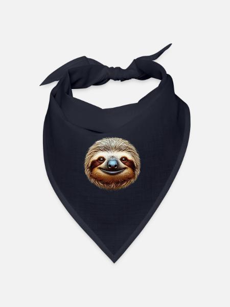 Faultier - Bandana Dreieckstuch - Navy