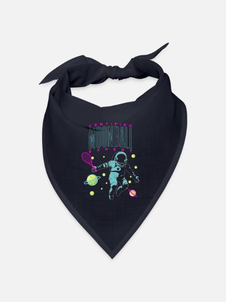 tennis moonball expert - Bandana Dreieckstuch - Navy