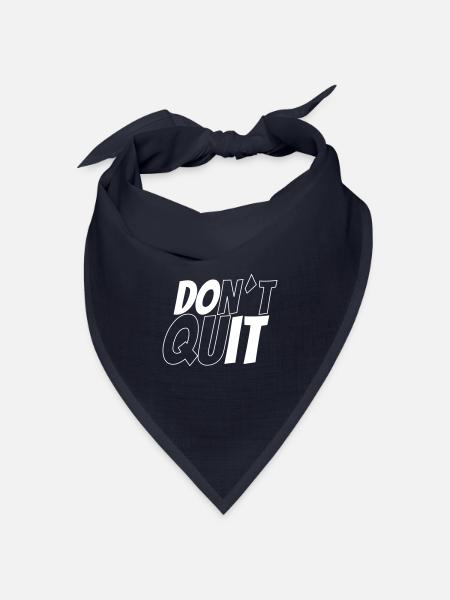 dont´t quit vs do it - Bandana Dreieckstuch - Navy