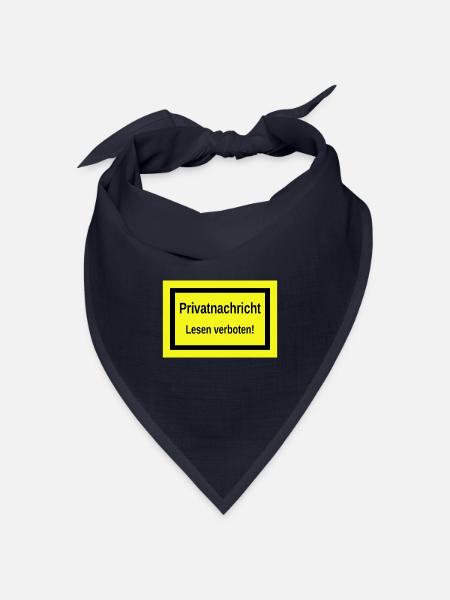 Lustiger Spruch - Bandana Dreieckstuch - Navy