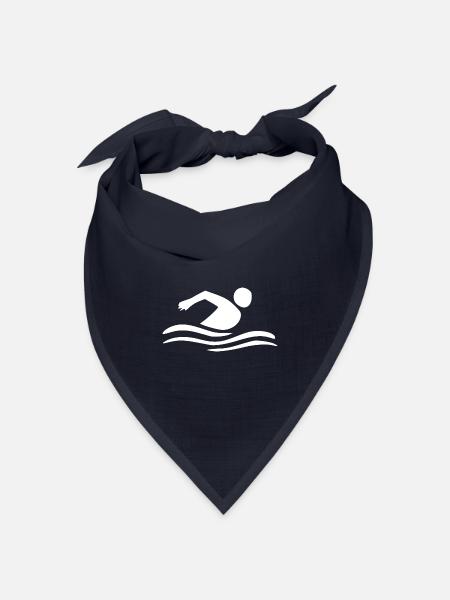 Schwimmen Schwimmer - Bandana Dreieckstuch - Navy