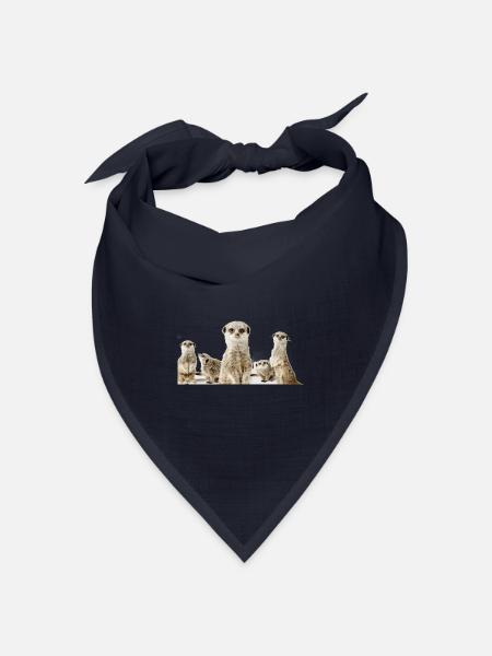 Erdhörnchen - Bandana Dreieckstuch - Navy