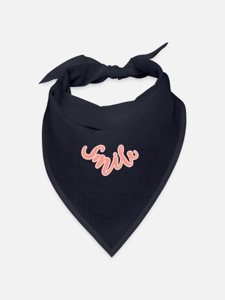 smile - Bandana Dreieckstuch - Navy