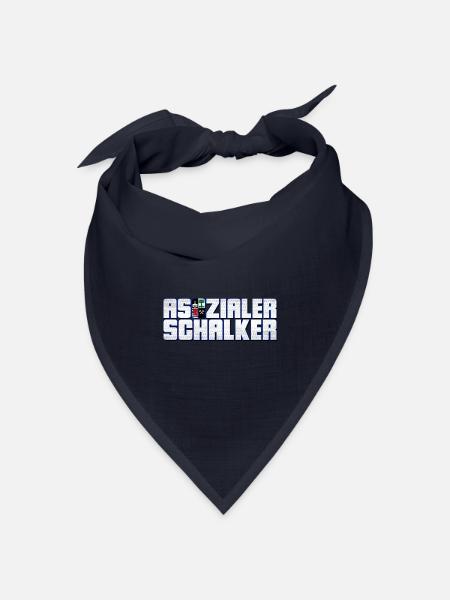 Asozialer Schalker | Gelsenkirchen Schalke - Bandana Dreieckstuch - Navy