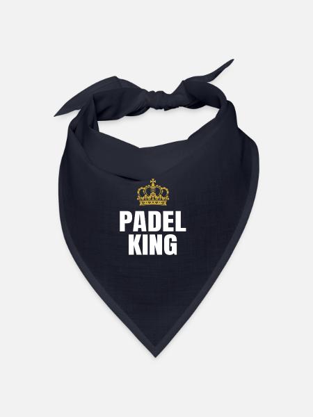 Padel-König - Bandana Dreieckstuch - Navy