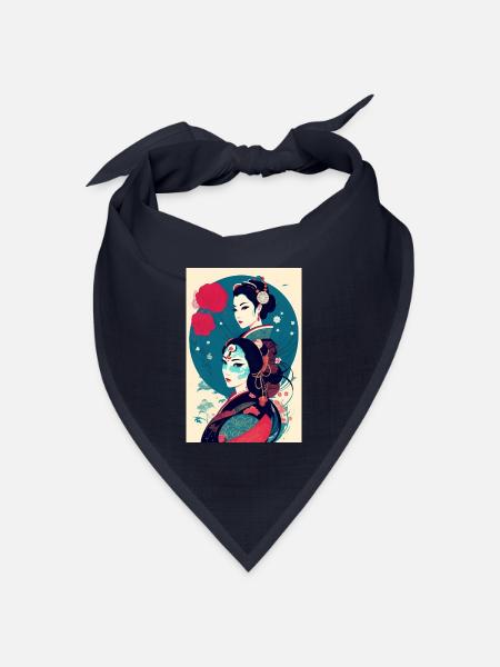 Geisha - Bandana Dreieckstuch - Navy