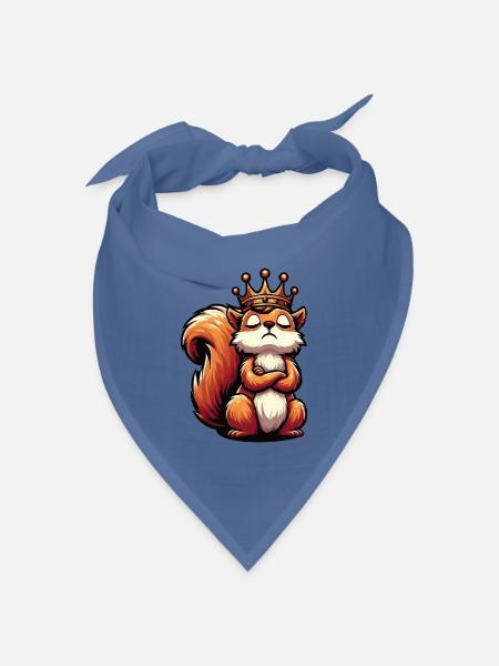 Eichhörnchen Eichhorn Eichhörnchenliebhaber Nager - Bandana Dreieckstuch - Taubenblau
