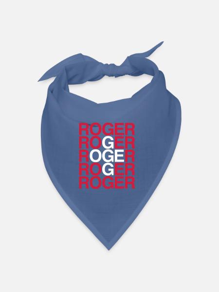ROGER - Bandana Dreieckstuch - Taubenblau