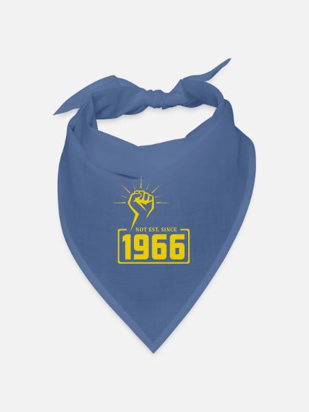 Retro Revolution 1966 T-Shirt Design - Bandana Dreieckstuch - Taubenblau