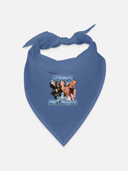 Retro Zahide Bootleg 90s Vintage Design Zah1ide - Bandana Dreieckstuch - Taubenblau