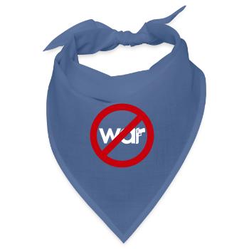Stop War – Für Frieden & Freiheit - Bandana Dreieckstuch - Taubenblau - Vorne