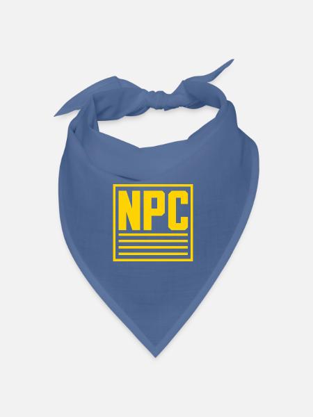 NPC Non-Player Character - Bandana Dreieckstuch - Taubenblau