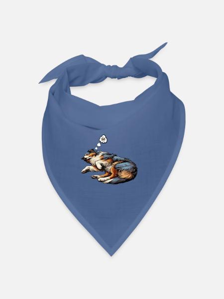 Australian Shepherd Aussie Aussiebesitzer Aussies - Bandana Dreieckstuch - Taubenblau