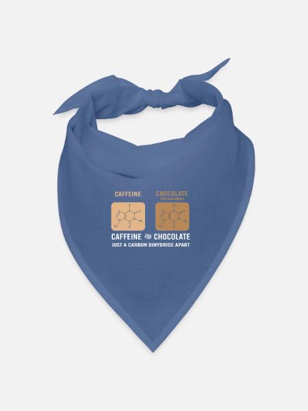 Chemie Wissenschaft Physik Labor Strukturformel - Bandana Dreieckstuch - Taubenblau