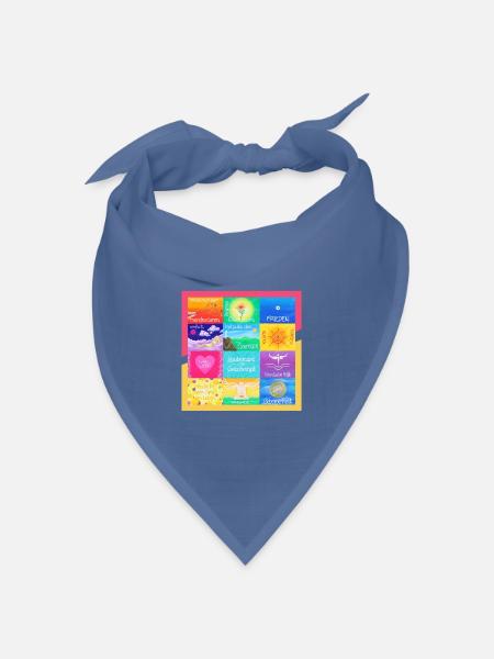 JahresBild 2023 - Sonja Ariel von Staden - Bandana Dreieckstuch - Taubenblau