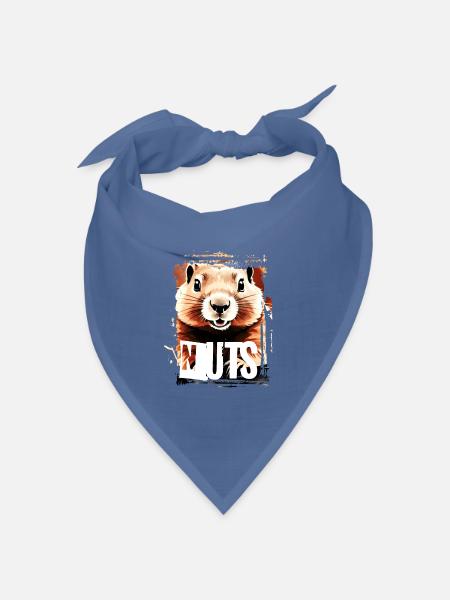 NUTS - Bandana Dreieckstuch - Taubenblau