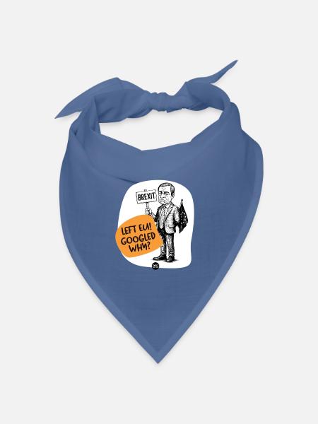 Exit-Regret-Syndrom - Bandana Dreieckstuch - Taubenblau