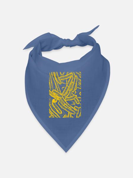 Bakterien - Bandana Dreieckstuch - Taubenblau