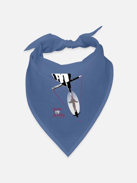 Theater - Bandana Dreieckstuch - Taubenblau