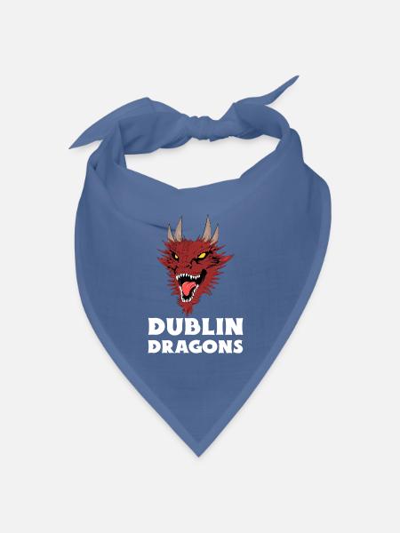 Dublin Dragons Irland - Bandana Dreieckstuch - Taubenblau