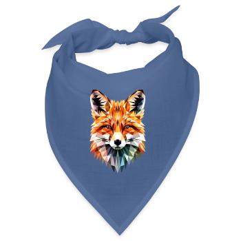 Fuchs Liebe Füchse Rotfuchs Vulpes Kleiner Fuchs - Bandana Dreieckstuch - Taubenblau - Vorne