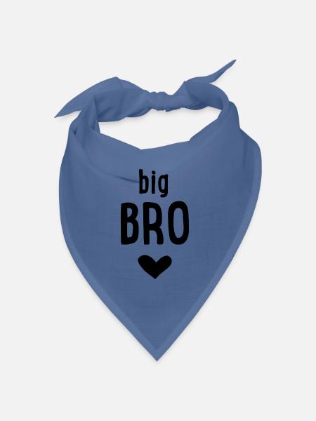 Big Bro - Bandana Dreieckstuch - Taubenblau