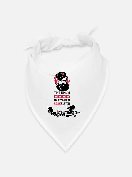 marx - Bandana Dreieckstuch - Weiß