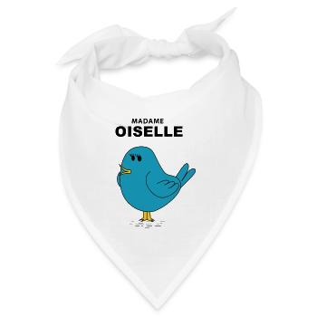 Frau Oiselle - Bandana Dreieckstuch - Weiß - Vorne