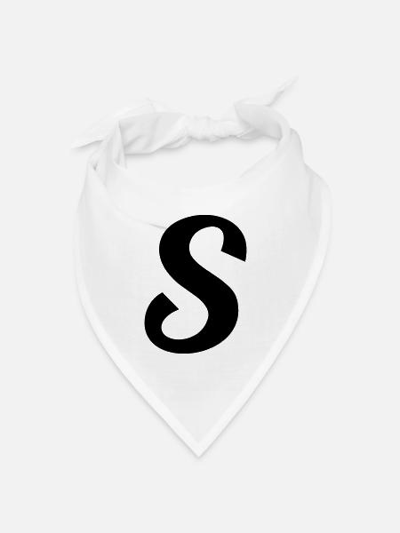 S - Bandana Dreieckstuch - Weiß