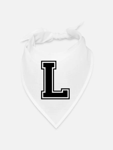 l - Bandana Dreieckstuch - Weiß
