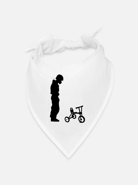 Biker - Bandana Dreieckstuch - Weiß