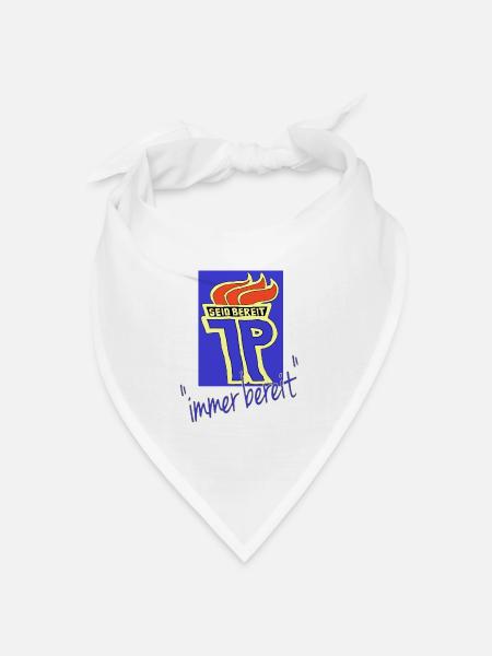 seid bereit immer bereit,ddr pioniere - Bandana Dreieckstuch - Weiß