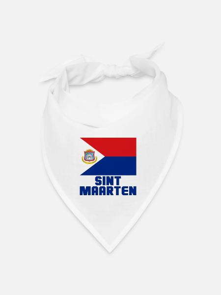 Sint Maarten - Bandana Dreieckstuch - Weiß
