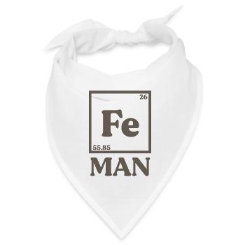 Iron Man Chemie - Bandana Dreieckstuch - Weiß - Vorne