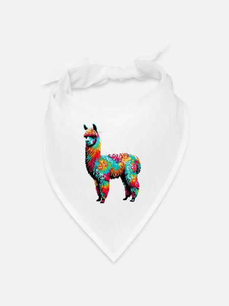 Alpaka - Bandana Dreieckstuch - Weiß