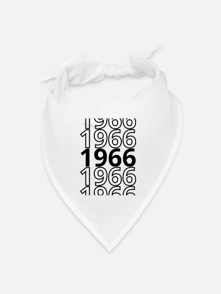 1966 1966 1966 - Bandana Dreieckstuch - Weiß