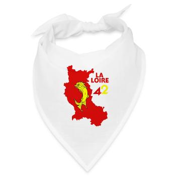 Die Loire 42 - Bandana Dreieckstuch - Weiß - Vorne