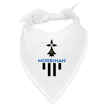 Logo des Morbihan 56 - Bandana Dreieckstuch - Weiß - Vorne