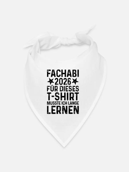 Fachabi 2026 - Bandana Dreieckstuch - Weiß