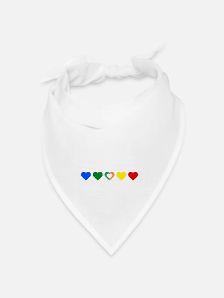 1D Love - Bandana Dreieckstuch - Weiß