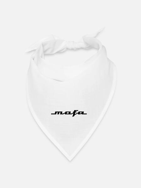 Mofa Logo Parodie (v2) - Bandana Dreieckstuch - Weiß