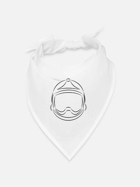 casque pompier f1 xf - Bandana Dreieckstuch - Weiß