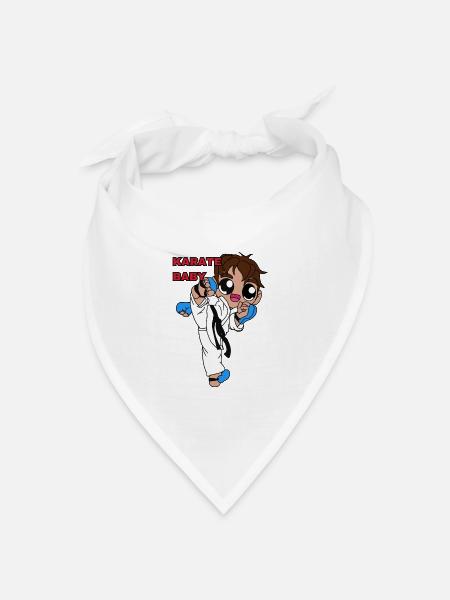 Baby Karateka - Bandana Dreieckstuch - Weiß